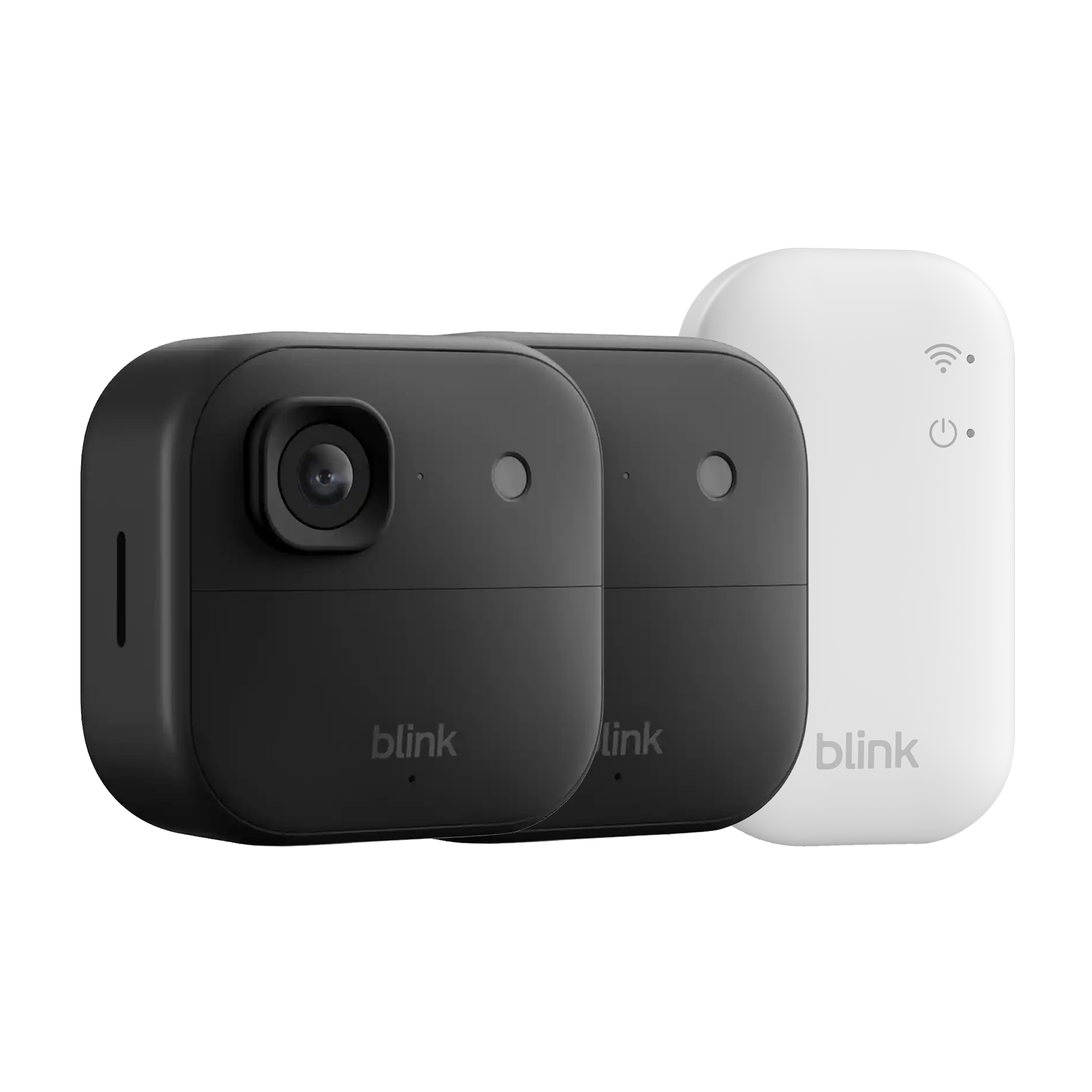 Blink Outdoor 2K+ Security Camera - 2 Camera System - Black - Links ...