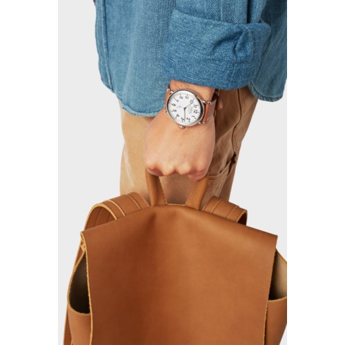 The Runwell 47mm Leather Strap_Tan_Lifestyle-1.jpg