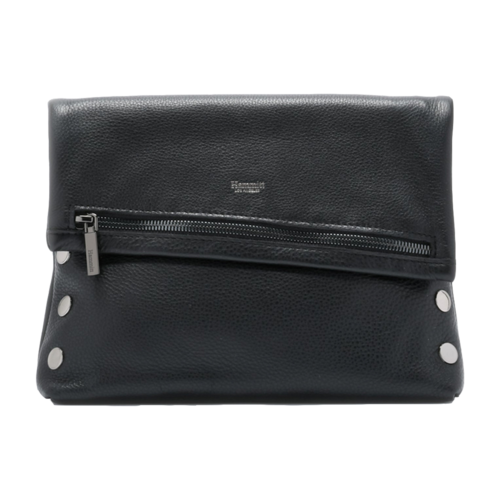 Borsa A Tracolla Hammitt VIP Medium – Pelle Nera Con Dettagli Gunmetal – Nuova Con Etichette